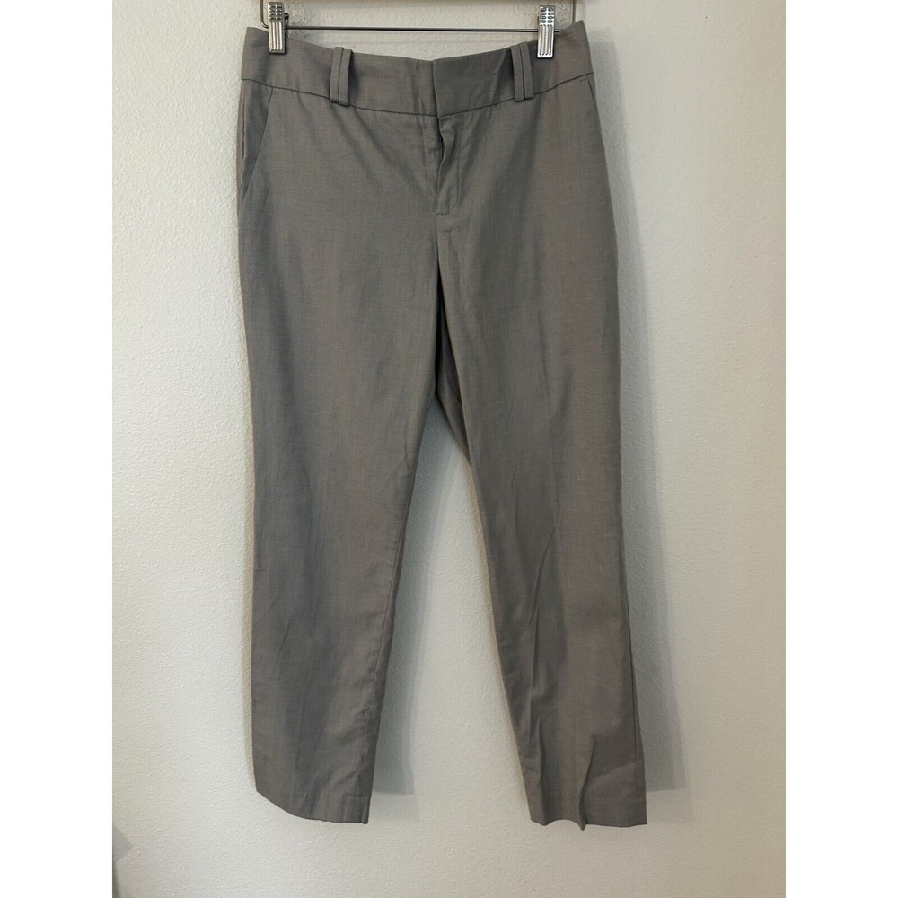 NWT BANANA REPUBLIC MARTIN FIT GREY SKINNY TWILL PANTS 8 REGULAR Spring